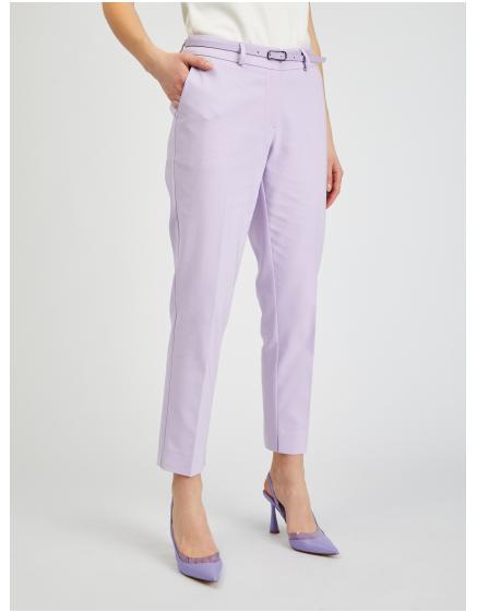 Világoslila női övvel ellátott, rövidnadrág