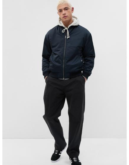 Nadrág modern khaki '90-es évek laza nadrág