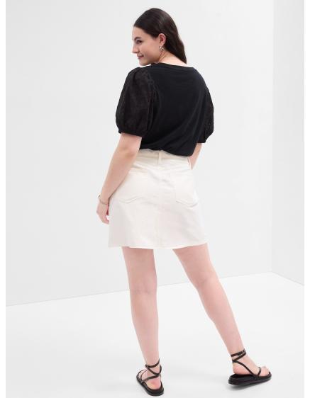 Tričko s čipkovanými rukávmi