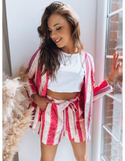 Női rövidnadrág REGAL STRIPES rózsaszín