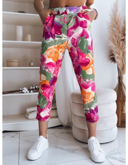 Dámské kalhoty FLOWER GARDEN oranžové