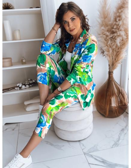 Dámské kalhoty FLOWER GARDEN zelené