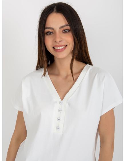 Dámská halenka s výstřihem do V CHIARA ecru 