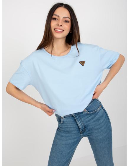 Dámská halenka s našitou kapsou oversize HOA světle modrá  