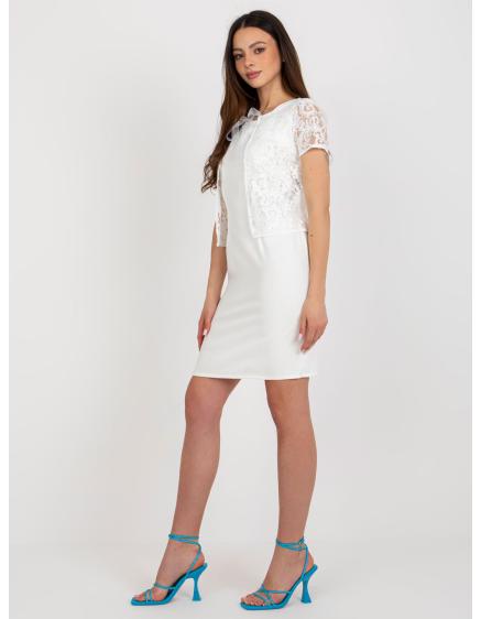 Dámské šaty s bolerkem LYAMA ecru 