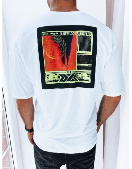 Férfi póló RISA nyomtatással fehér