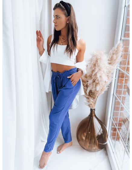 Dámské látkové kalhoty ADELIS chrpově modré