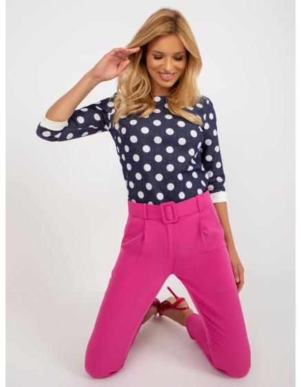 Dámske nohavice s vreckami GIULIA tmavoružová