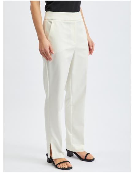 Biele dámske nohavice