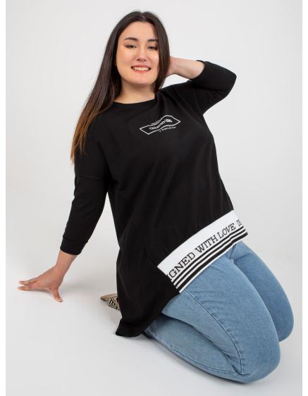 Női plus size melegítőnadrág BLONDELL fekete