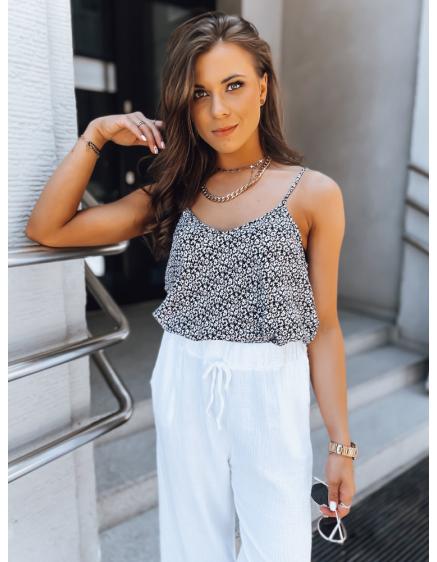 Dámska blúzka bez ramienok STEPHANIA čierna