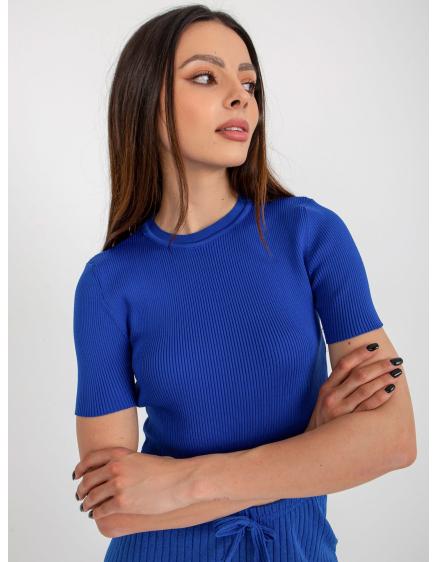 Dámska blúzka s vypasovaným strihom REE kobaltovo modrá