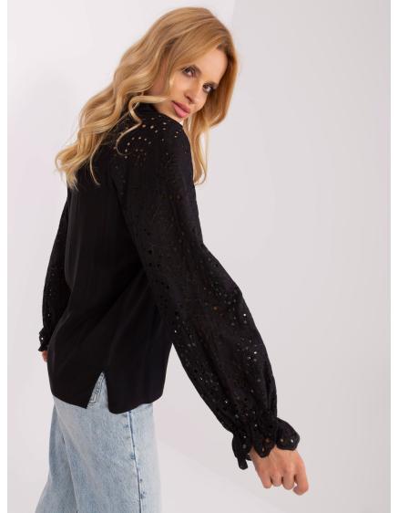 Dámska blúzka s vykrojenými rukávmi KOSSA čierna