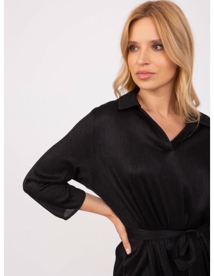 Női csíkos koktélruha CAMBIA fekete