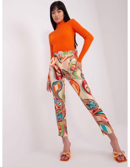 Női nyomtatott szövetnadrág IRL bézs színben