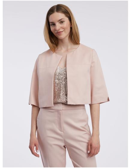 Világos rózsaszín női kabát