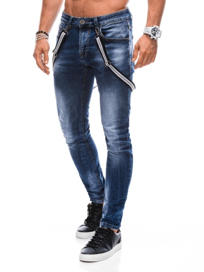 Pánske džínsy P1374 modré