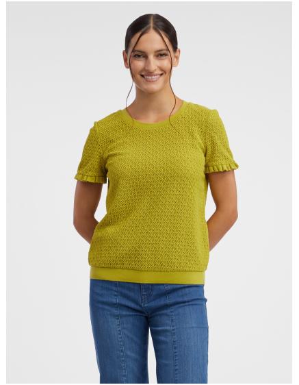 Zöld női mintás kötött ing