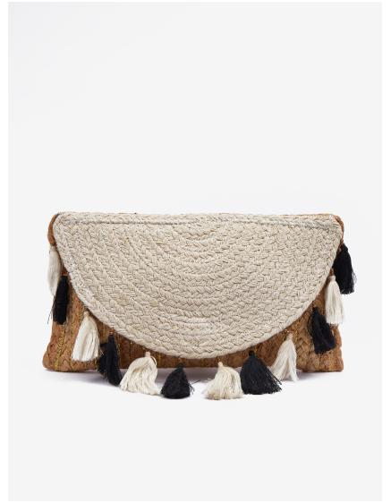 Barna és bézs női kézitáska