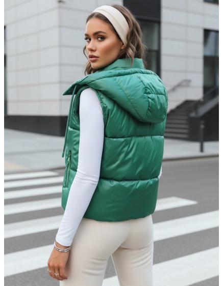 Dámska prešívaná športová vesta OSHE zelená