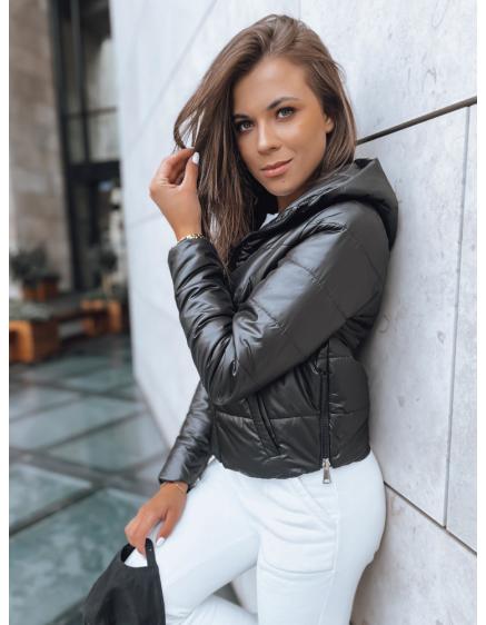 Dámska krátka prešívaná bunda SPORT HEVEN čierna