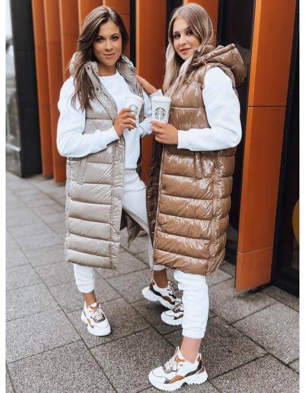 Női steppelt mellény GANTINI beige