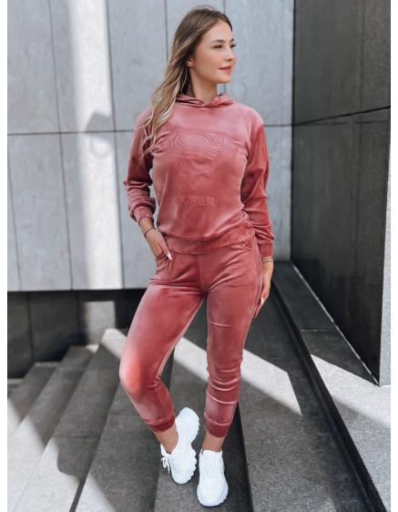 Női velúr szett VOGUE rózsaszín