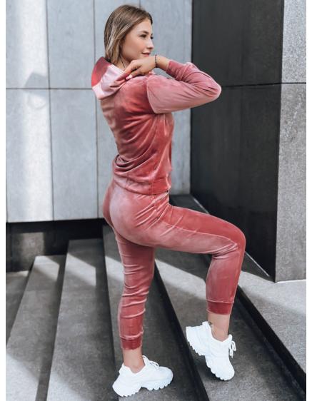 Női velúr szett VOGUE rózsaszín