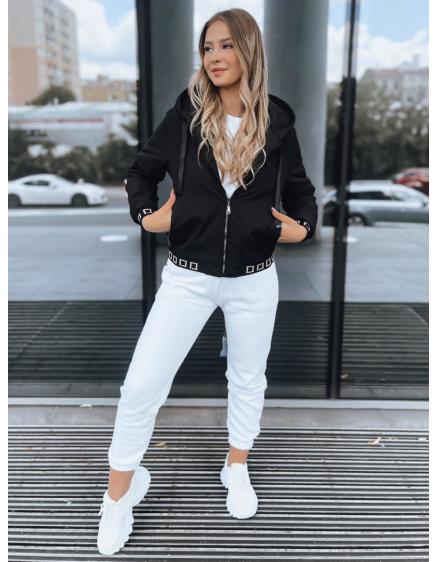 Női bomberdzseki kapucnival SELENE fekete