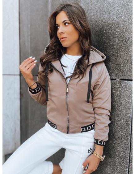 Női bomberdzseki kapucnival SELENE barna