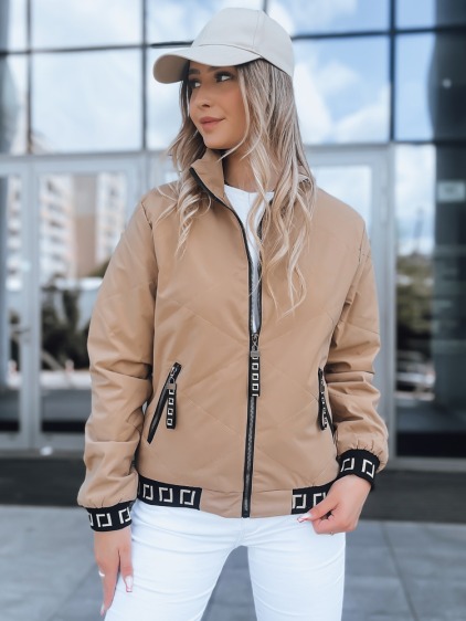 Dámska prešívaná bunda bomber HERA béžová