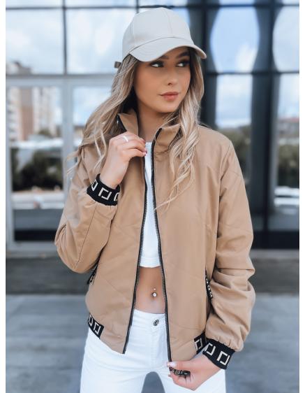 Dámska prešívaná bunda bomber HERA béžová