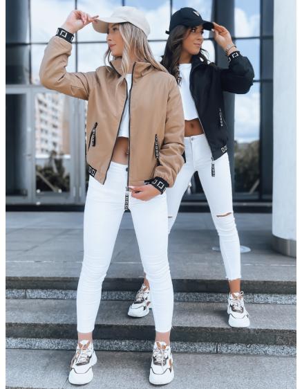 Dámska prešívaná bunda bomber HERA béžová