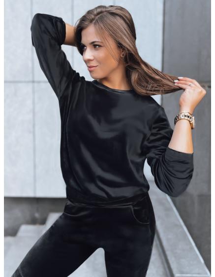 Dámská sametová tepláková souprava VELVET HARMONY černá