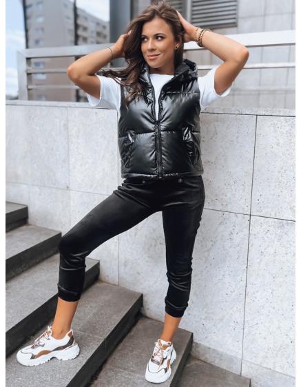 Női steppelt mellény ASHE fekete