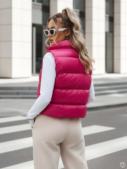 Dámská sportovní vesta RASBERRY BUSH fuchsiová – fotografie produktu 3