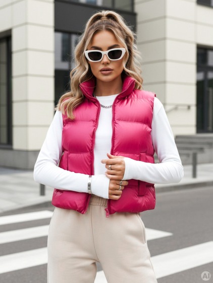 Dámská sportovní vesta RASBERRY BUSH fuchsiová – fotografie produktu 4