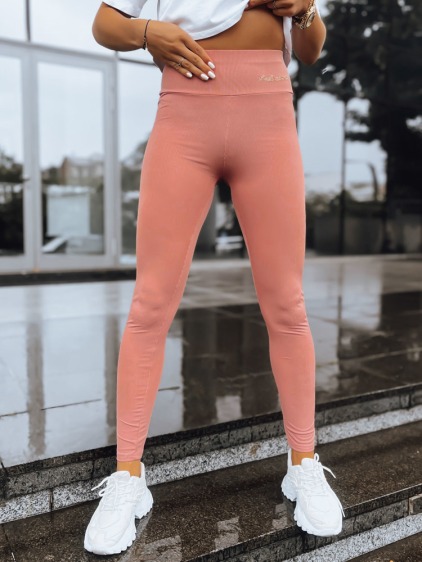 Női csíkos leggings LOOK AT ME bézs