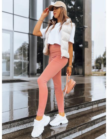 Dámské legíny pruhované LOOK AT ME béžové