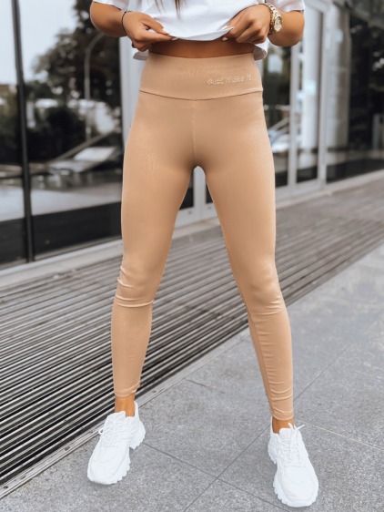 Női csíkos leggings JUST barna