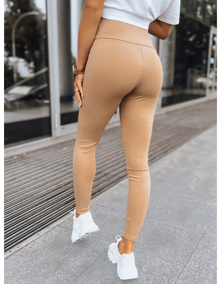 Dámské legíny pruhované JUST hnědé