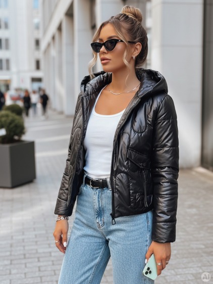 Dámska prešívaná športová bunda SPORT HEVEN LILYWOOL čierna