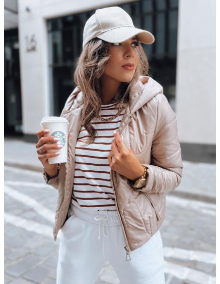 Dámska prešívaná športová bunda LILYWOOL hnedá