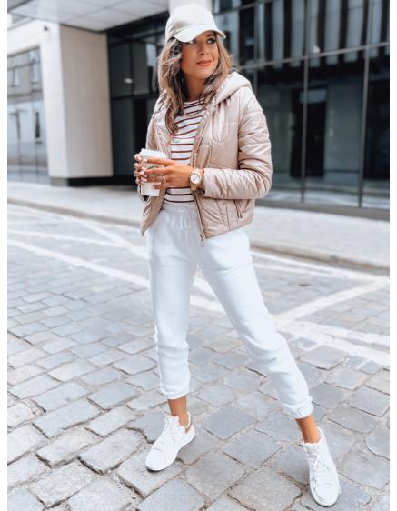 Dámska prešívaná športová bunda LILYWOOL hnedá