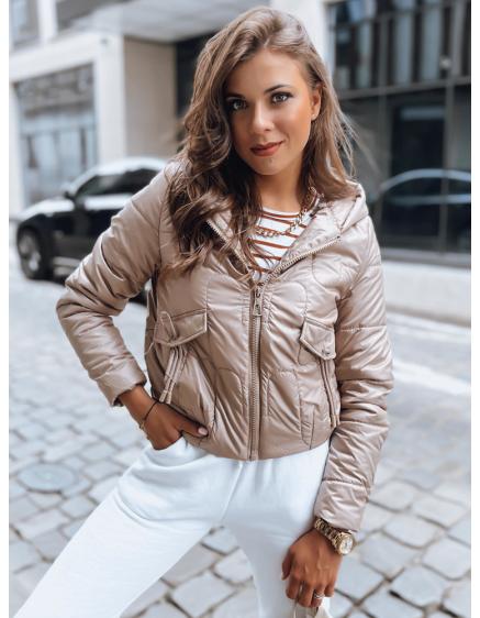 Dámska prešívaná športová bunda LILYWOOL hnedá