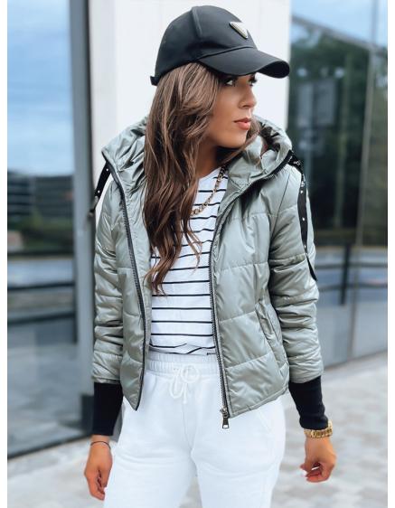 Női steppelt kabát AURORA zöld