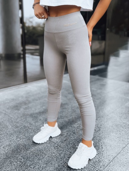 Női csíkos leggings LOOK AT ME világosszürke