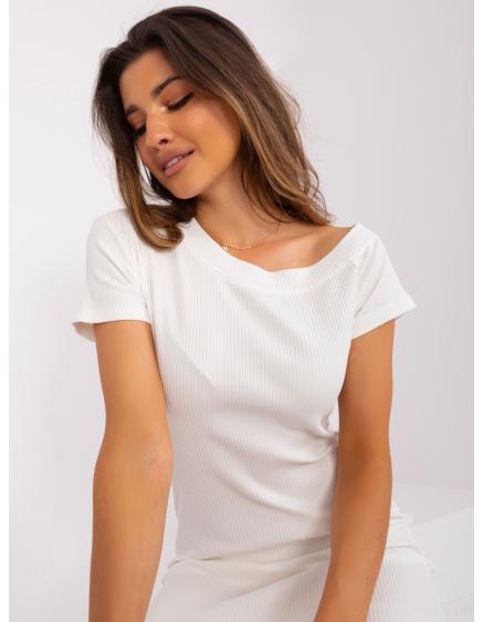 Dámské šaty pruhované DAGA ecru