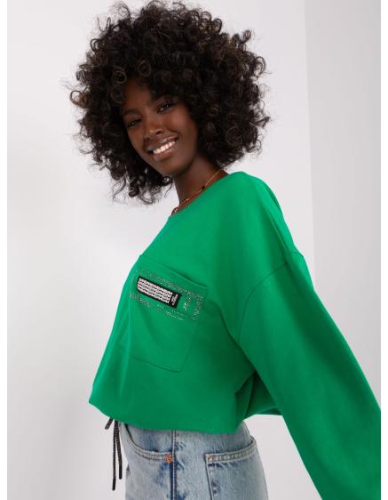 Dámská halenka s kapsičkou ALBINA zelená  