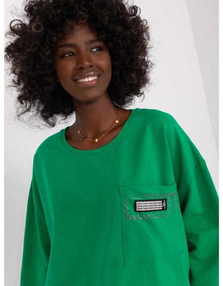 Dámská halenka s kapsičkou ALBINA zelená  